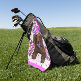 LANGHARIGE RODE DOXIE GOLFHANDDOEK