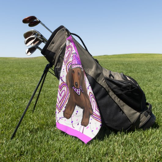 LANGHARIGE RODE DOXIE GOLFHANDDOEK (Groen)