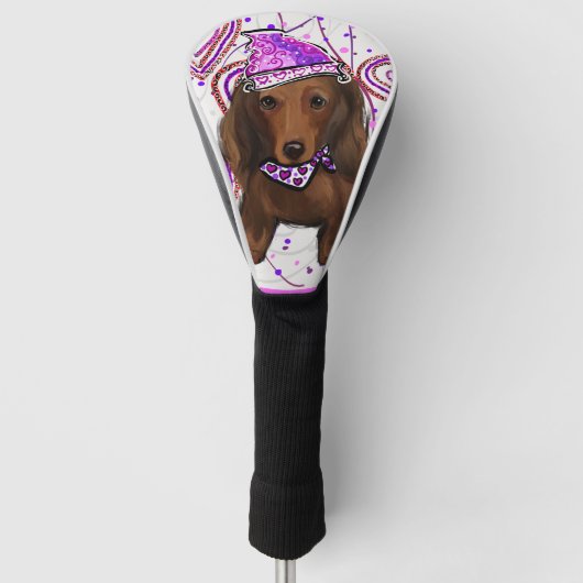 LANGHARIGE RODE DOXIE          GOLFHEADCOVER (Voorkant)