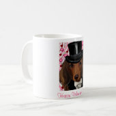 Langharige Rode Doxie Koffiemok (Voorkant links)