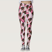 LANGHARIGE RODE DOXIE LEGGINGS (Voorkant)