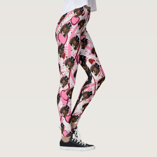 LANGHARIGE RODE DOXIE LEGGINGS (Rechts)