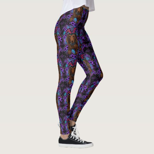 LANGHARIGE RODE DOXIE        LEGGINGS (Rechts)