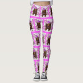 LANGHARIGE RODE DOXIE LEGGINGS (Voorkant)