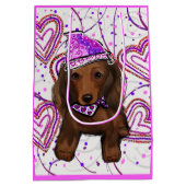 LANGHARIGE RODE DOXIE            MEDIUM CADEAUZAKJE (Achterkant)