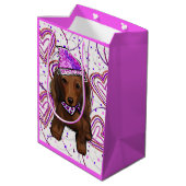 LANGHARIGE RODE DOXIE            MEDIUM CADEAUZAKJE (Achterkant Gekanteld)