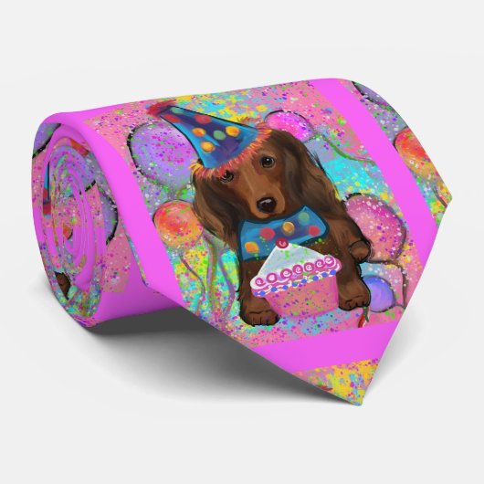 LANGHARIGE RODE DOXIE STROPDAS (Opgerold)