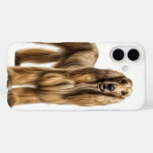 LANGHARIGE TAN GROTE AFGHAN HOUND DOG Case-Mate iPhone CASE (Achterkant (horizontaal))