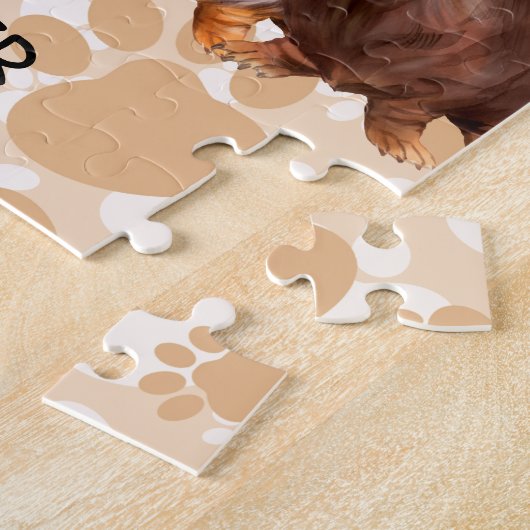 langharige teckel legpuzzel (Zijkant)