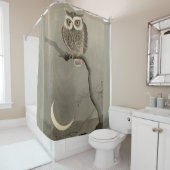 langharige uilenprint douchegordijn (In situ)
