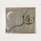 langharige uilenprint wandkleed (Voorkant (horizontaal))