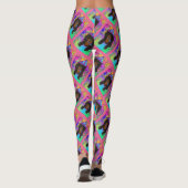 LANGHARIGE ZWARTE DOXIE LEGGINGS (Achterkant)