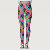 LANGHARIGE ZWARTE DOXIE LEGGINGS (Voorkant)