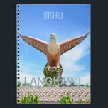 Langkawi Eagle Landmark Maleisië Travel Photograph Notitieboek<br><div class="desc">Langkawi-Notitieboek. Het verbluffende Eagle Square (Dataran Lang) beeldhouwwerk dat op het waterfront staat en op weg is naar de vlucht,  Langkawi,  Maleisië Afbeelding ©copyright Jo Rymell</div>