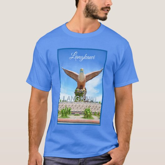 Langkawi Eagle Statue Maleisië Vakantie Souvenir T-shirt (Voorkant)
