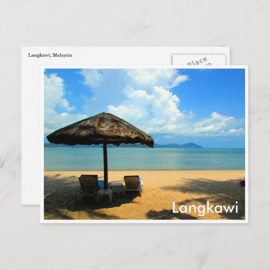 langkawi relaxatie briefkaart (Voorkant / Achterkant)