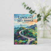 Langkawi Sky Bridge Malaysia Briefkaart (Staand voorkant)