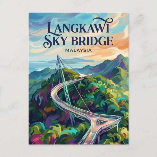 Langkawi Sky Bridge Malaysia Briefkaart (Voorkant)