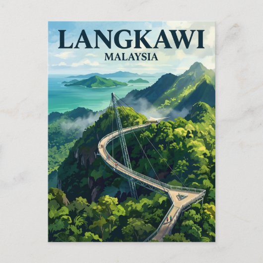 Langkawi Sky Bridge Maleisië Briefkaart (Voorkant)