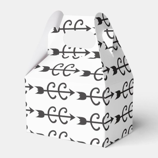 Langlauf lopende symbolen bedankdoosjes (Voorkant Zijde)