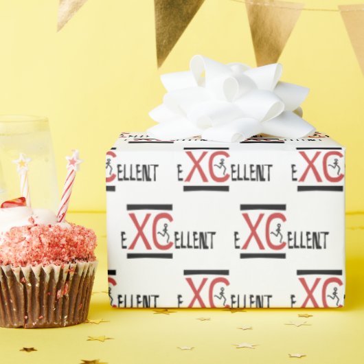 Langlauf met XC eXCellent-inpakpapier Cadeaupapier (Verjaardagsfeest)