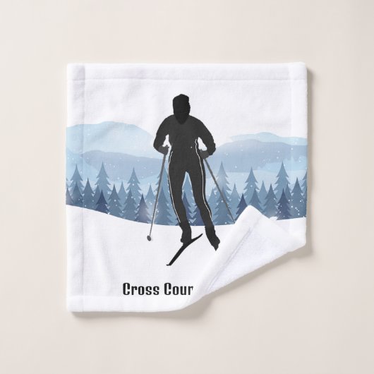 langlauf ontwerp bad handdoek (Wasdoekje)