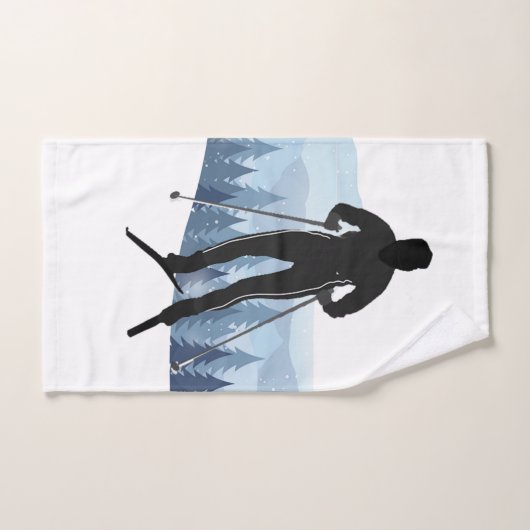 langlauf ontwerp bad handdoek (Handdoek)