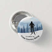 langlauf ontwerp ronde button 3,2 cm (Voorkant /achterkant)