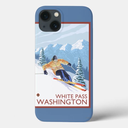 Langlauf-skiër - White Pass, Washington Case-Mate iPhone Case (Achterkant)