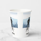 Langlaufen Design Paper Cup Papieren Bekers (Links)