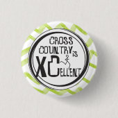 Langlaufen is XCellent © Ronde Button 3,2 Cm (Voorkant)