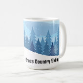 langlaufen ontwerp koffie Mok (Voorkant rechts)