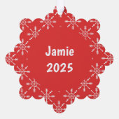 Langlaufloipe © Paper Ornament Kaart (Achterkant)