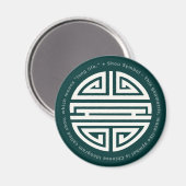 Langlevendigheid | Geweldige Chinees karakter Magneet (Voorkant / Achterkant)
