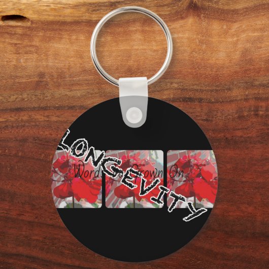 langlevendigheid sleutelhanger (Voorkant)
