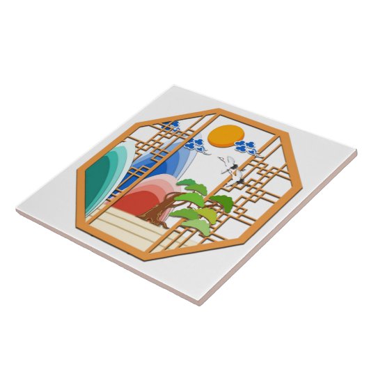 Langlevendigheid tegel tegeltje (Zijkant)