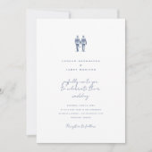 Langley bruiloft uitnodiging twee bruidegoms (Voorkant)
