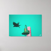 Langley Crow op Light Post Series #11 Canvas Afdruk (Voorkant)