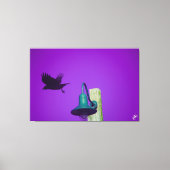 Langley Crow op Light Post Series #1 Canvas Afdruk (Voorkant)
