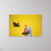 Langley Crow op Light Post Series #4 Canvas Afdruk (Voorkant)