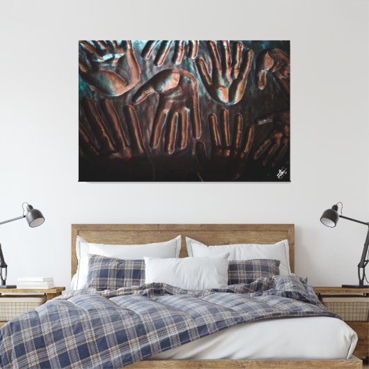 Langley Downtown #1 Canvas Afdruk (Insitu (Slaapkamer))