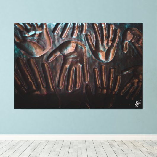 Langley Downtown #1 Canvas Afdruk (Insitu (Houten vloer))