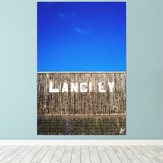 Langley Downtown #2 Canvas Afdruk (Insitu (Houten vloer))