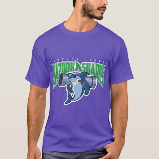 Langley Falls Bazooka Sharks family T-shirt (Voorkant)