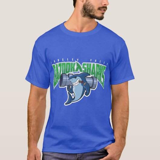 Langley Falls Bazooka Sharks girl T-shirt (Voorkant)