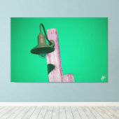 Langley Light Post serie #10 Canvas Afdruk (Insitu (Houten vloer))