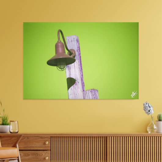 Langley Light Post serie #2 Canvas Afdruk (Insitu (Woonkamer))