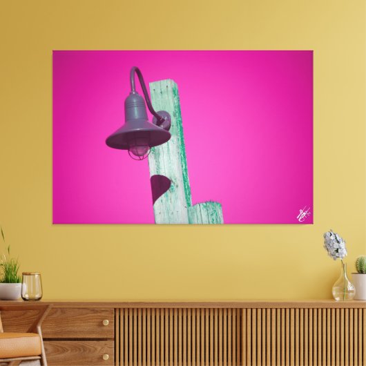 Langley Light Post serie #5 Canvas Afdruk (Insitu (Woonkamer))