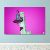 Langley Light Post serie #6 Canvas Afdruk (Insitu (Houten vloer))