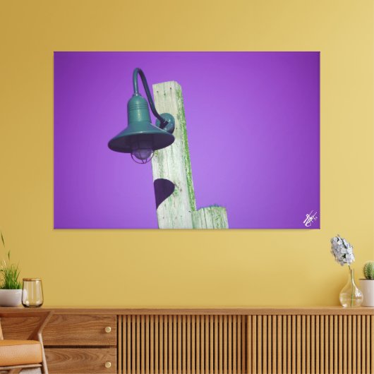 Langley Light Post serie #7 Canvas Afdruk (Insitu (Woonkamer))